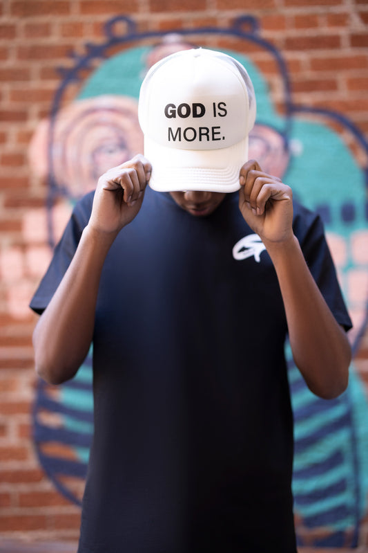 GOD IS MORE™ Trucker Hat White