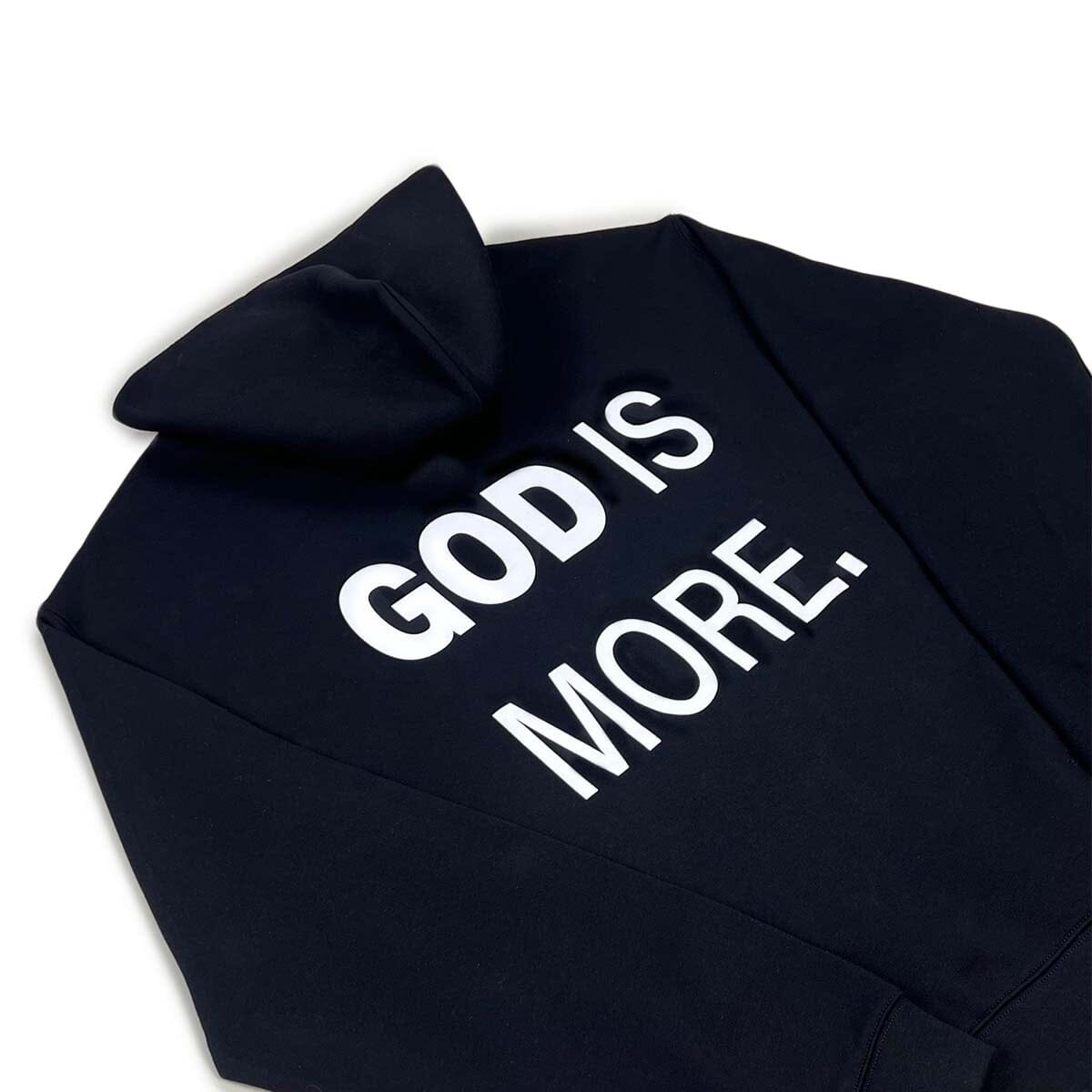 Trademark Hoodie Black GOD IS MORE. 