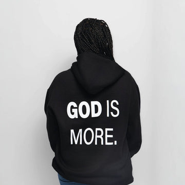 Trademark Hoodie Black GOD IS MORE. 