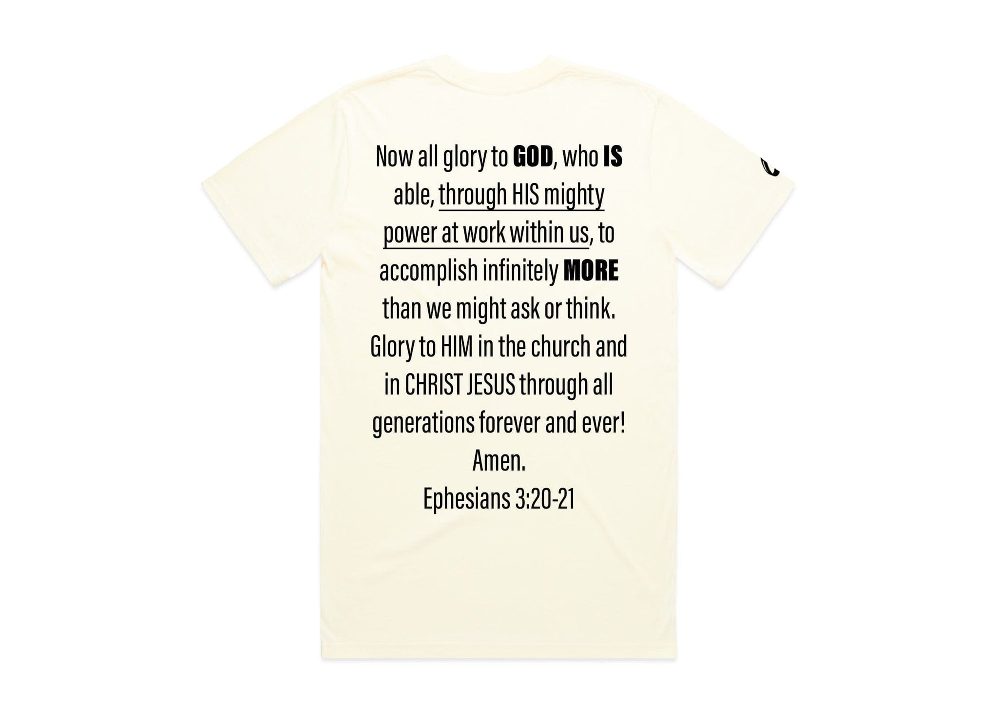 Definitive Tee Cream GOD IS MORE. 