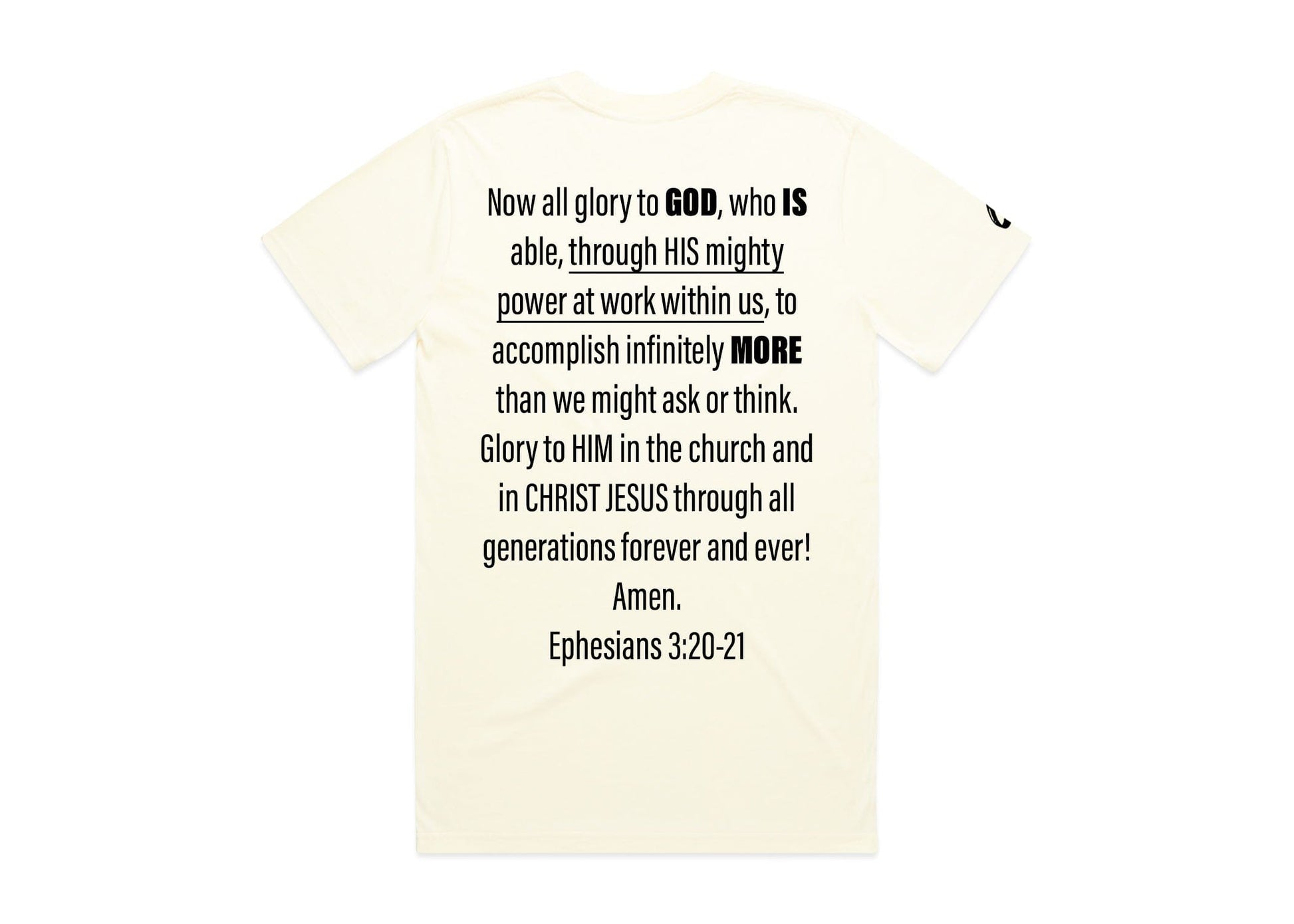 Definitive Tee Cream GOD IS MORE. 