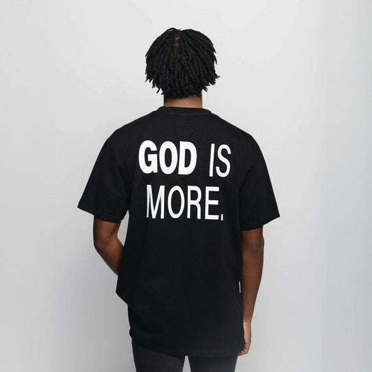 Trademark Tee Black GOD IS MORE. 