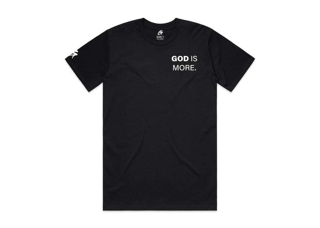 Foundation Tee Black GOD IS MORE. 