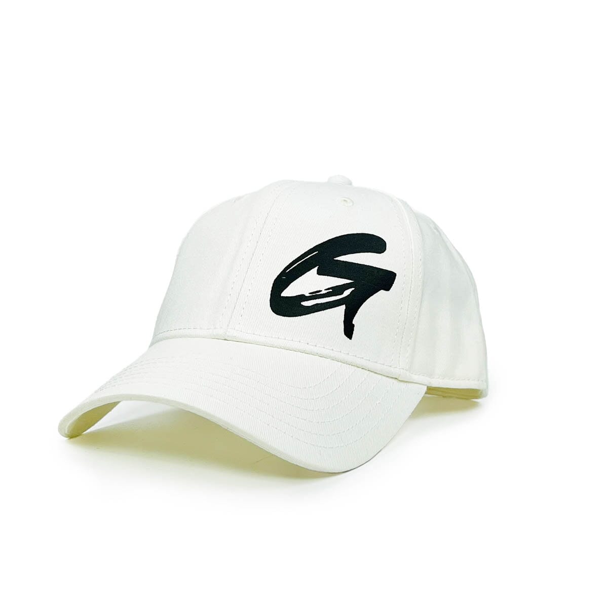 G Logo Hat White GOD IS MORE. 