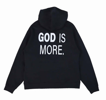 Trademark Hoodie Black GOD IS MORE. 