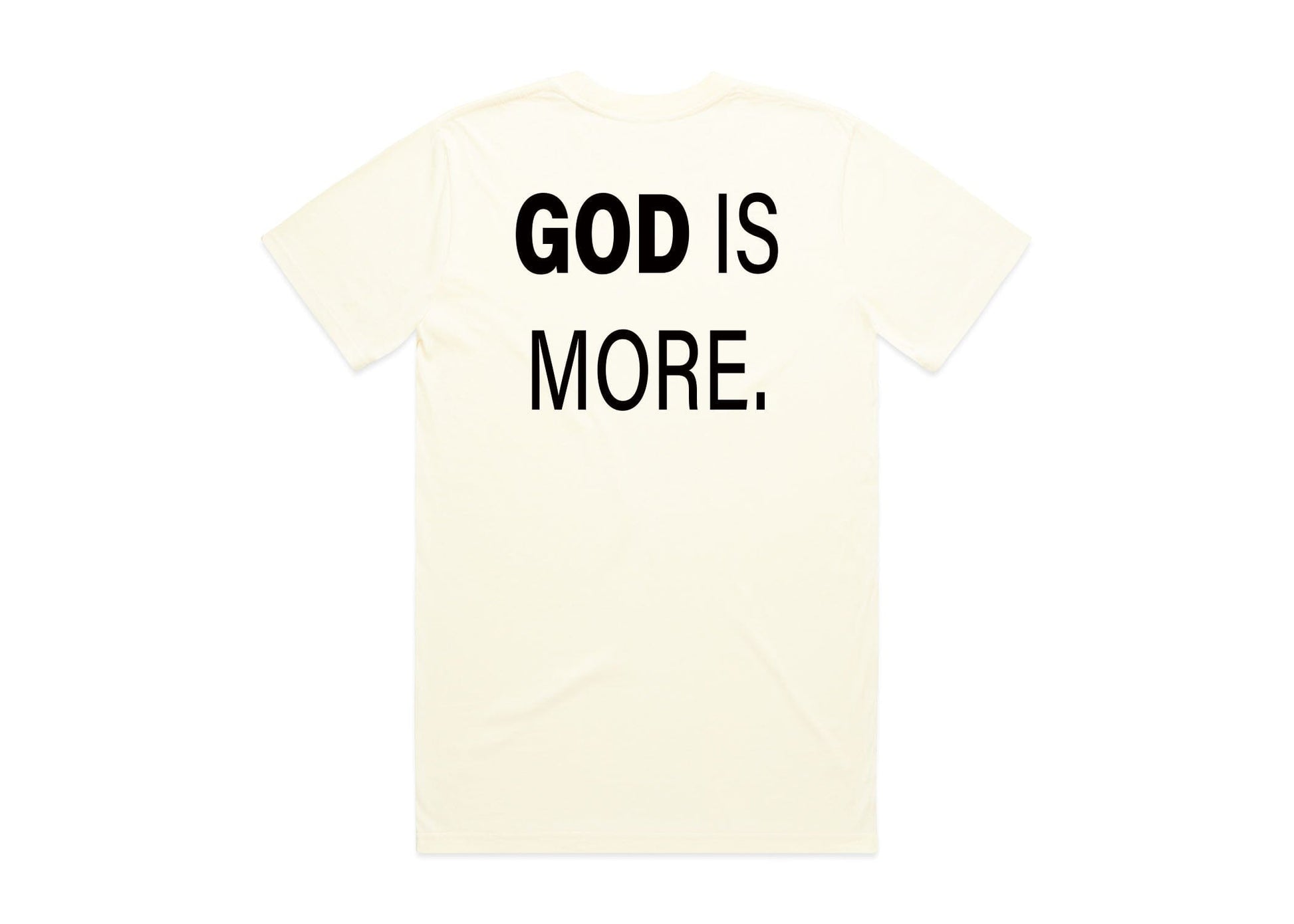 Trademark Tee Cream GOD IS MORE. 