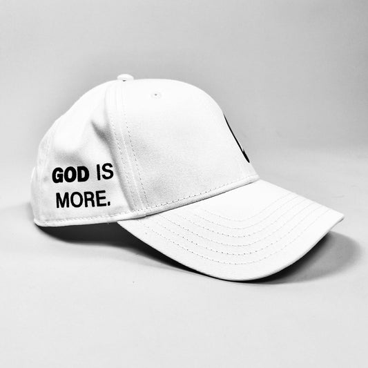 GOD IS MORE™ Logo Hat White