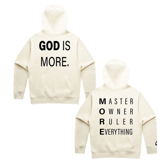 Trademark + Foundation Hoodie Cream Bundle GOD IS MORE. 