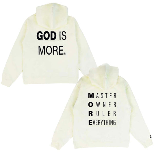 Trademark + Foundation Hoodie Cream Bundle GOD IS MORE. 